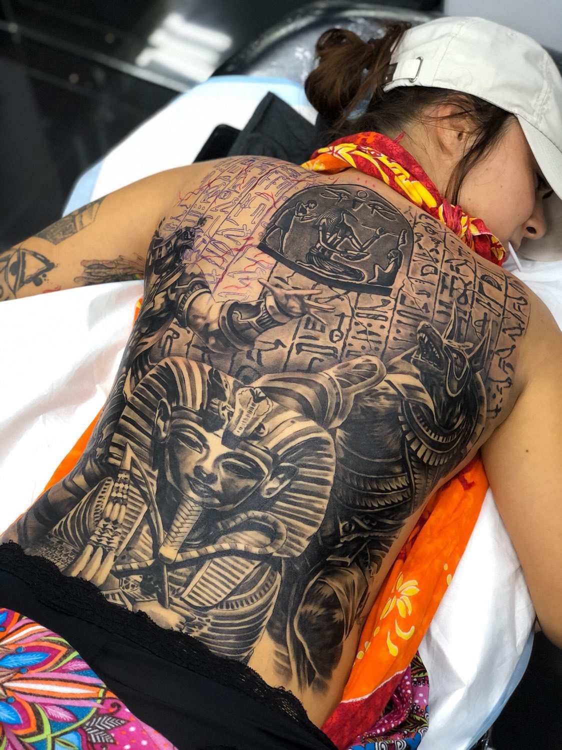 Tattoo artwork black and grey Phuket Old Town